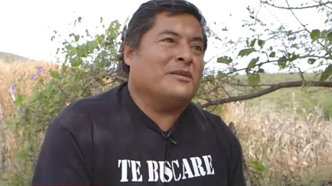 Als leider van gemeenschapspolitie was Miguel Jiménez betrokken bij de zoektocht naar vermiste personen in Iguala