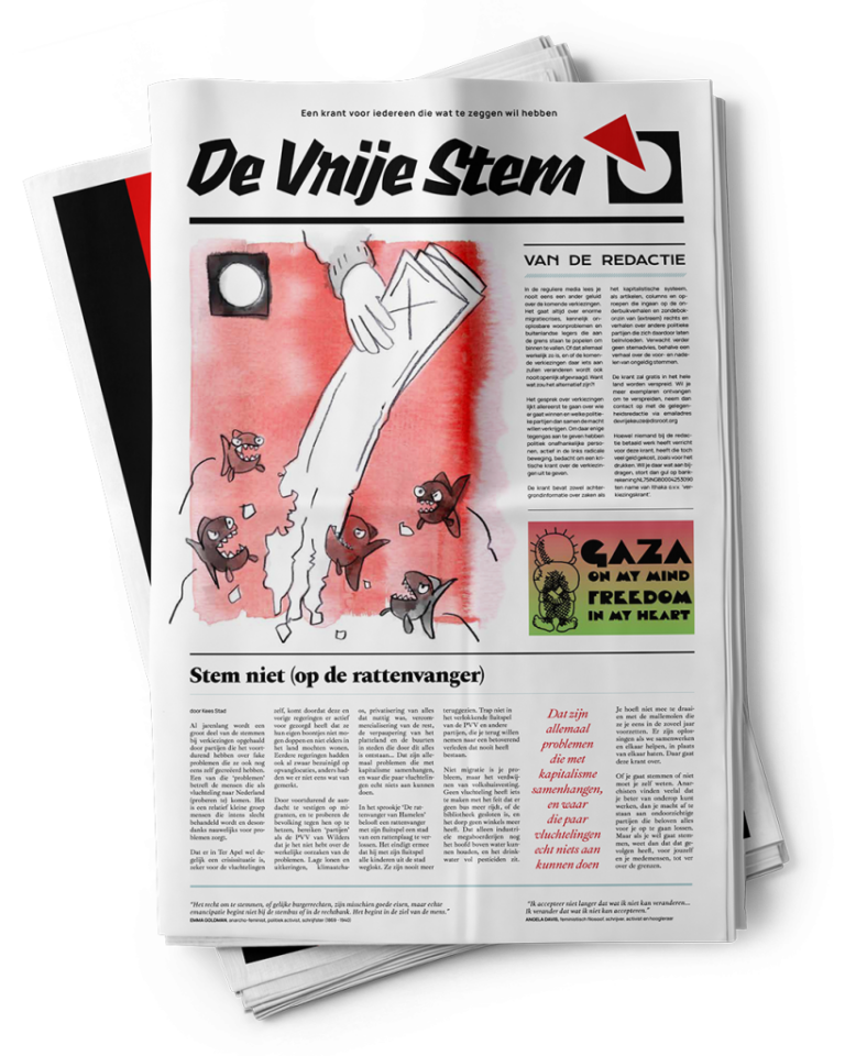 Krant Ruzie Presentatie gratis krant ‘De Vrije Stem’ (vr 10 okt) | globalinfo.nl